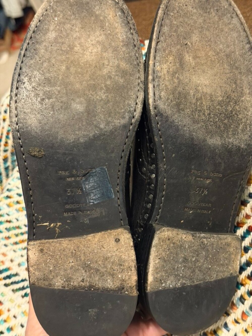 Rag & Bone Benson Chelsea Boots Black Studded Leather Ankle Boots 38 / 7.5 - Picture 11 of 16